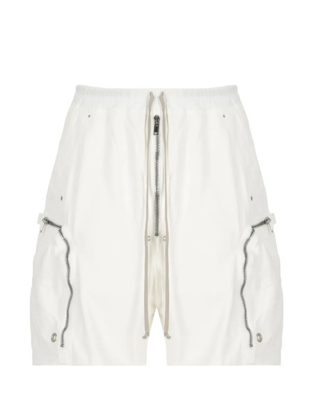  Rick Owens Drkshdw Drawstring Zip Shorts - White 