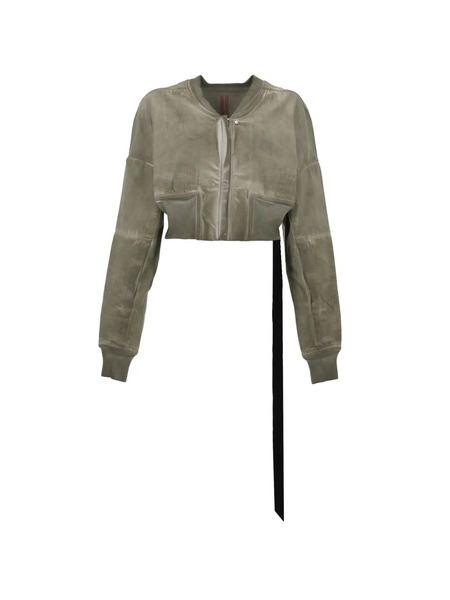  Rick Owens Drkshdw Flight Cropped Jacket - Green 