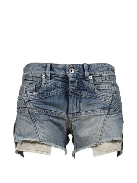  Rick Owens Drkshdw Lana Cut Offs Shorts - Blue 