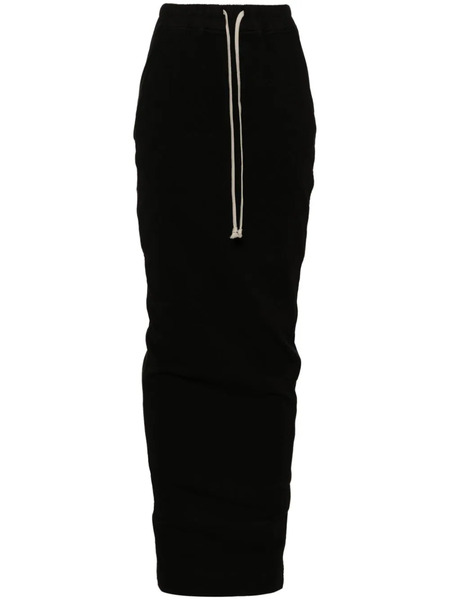  Rick Owens Drkshdw Pull On Pillar Maxi Skirt - Black 