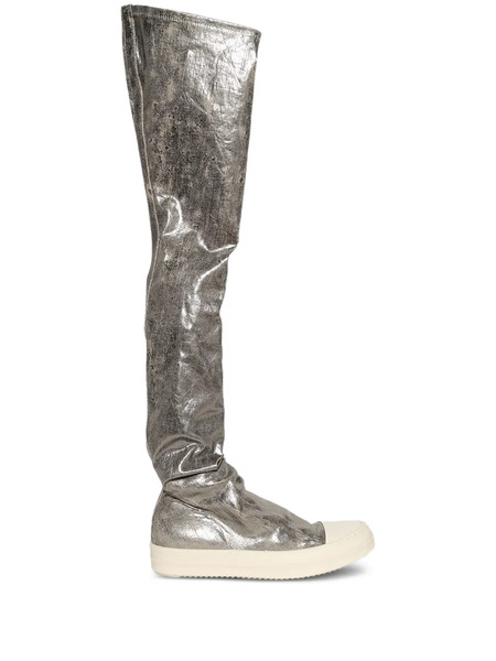 Rick Owens Drkshdw Round-toe Boots - Silver 
