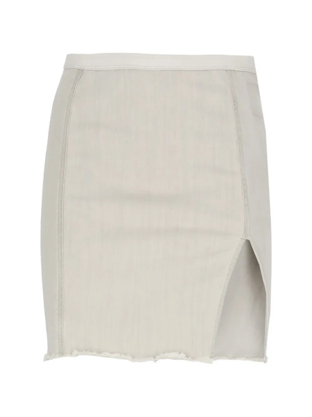  Rick Owens Drkshdw Sacred Raw-hem Mini Skirt - Neutrals 