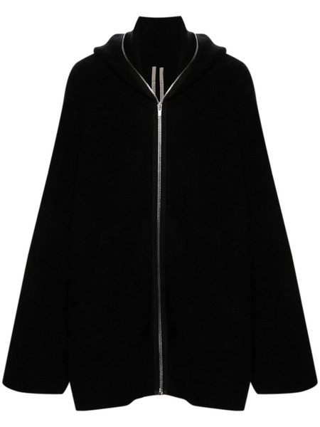  Rick Owens Drop-shoulder Hooded Jacket - Black 