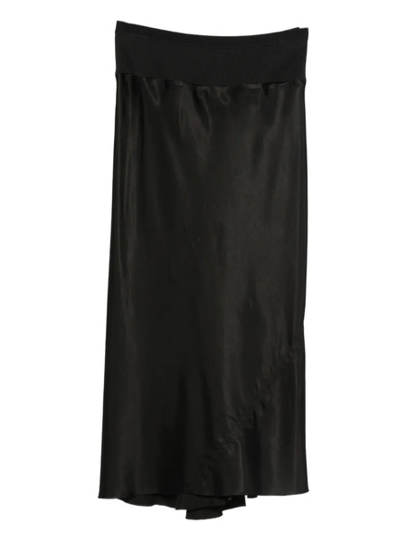  Rick Owens Elastic-waistband Bias-cut Skirt - Black 