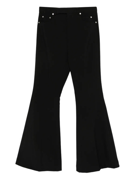  Rick Owens Embellished Flared Trousers - Black 