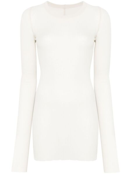  Rick Owens Fine-ribbed Top - Neutrals 