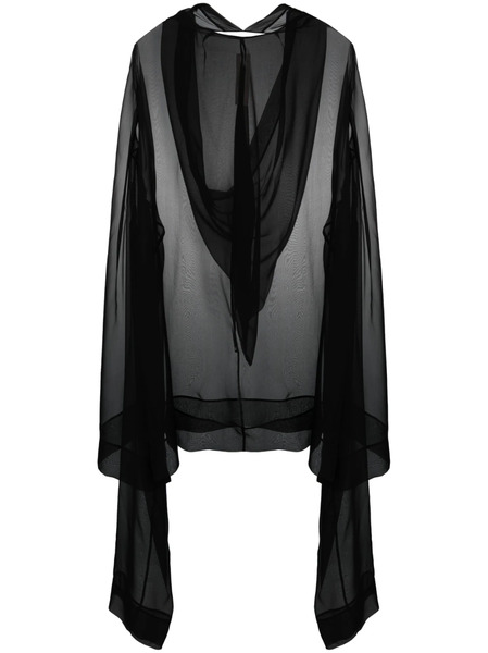  Rick Owens Flyproof Silk Tunic - Black 