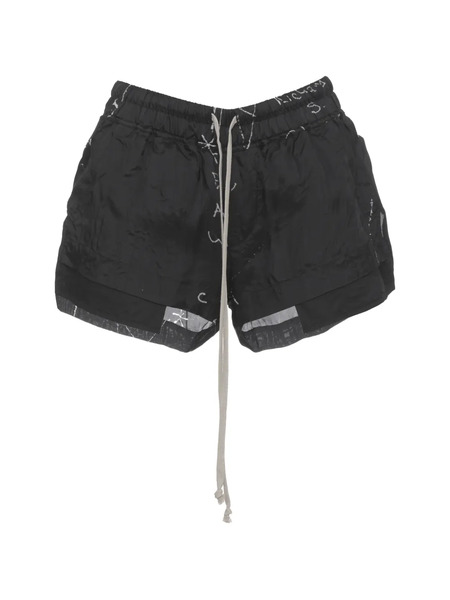  Rick Owens Fog Drawstring-waist Shorts - Black 