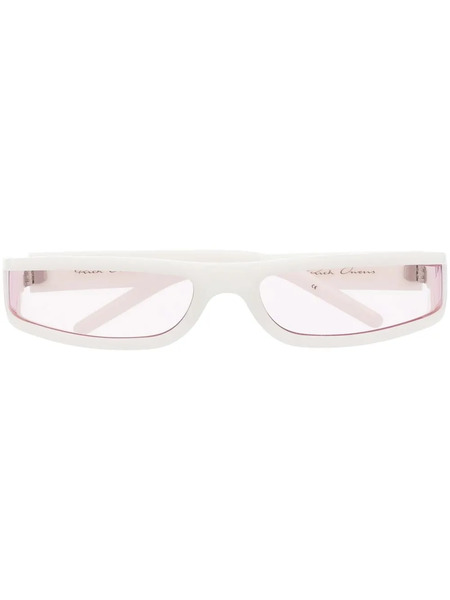  Rick Owens Fog Wraparound-frame Sunglasses - White 