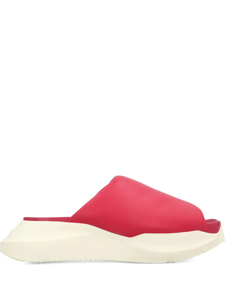  Rick Owens Geth Puffer Slides - Red 