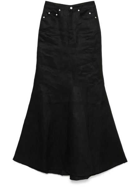  Rick Owens Godet Maxi Skirt - Black 