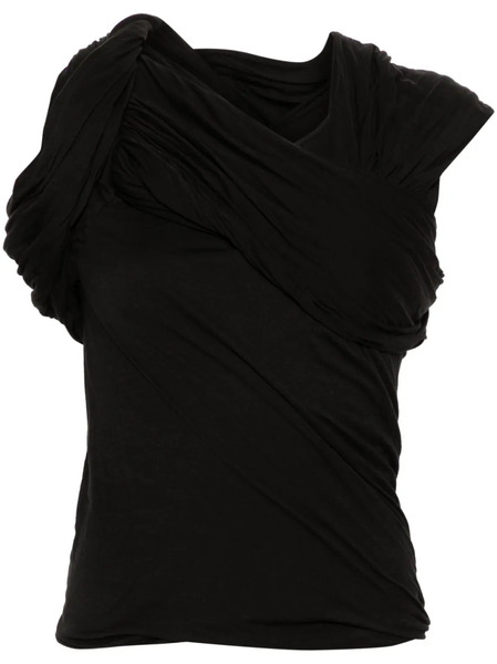  Rick Owens Harness T Draped Top - Black 