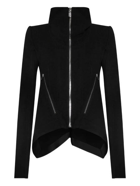  Rick Owens High-neck Zip-front Jacket - Black 