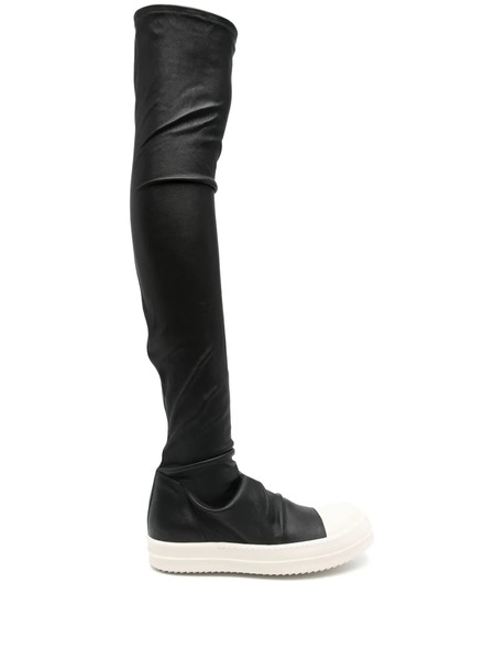  Rick Owens High Stocking Sneakers - Black 