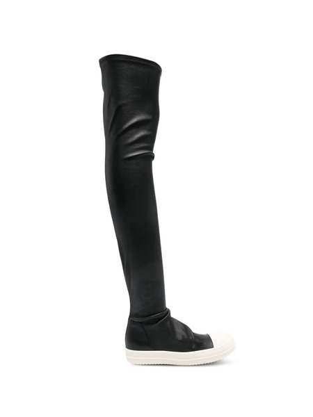  Rick Owens High Stocking Sneaks Boots - Black 
