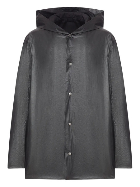  Rick Owens Hooded Button-fastening Jacket - Black 