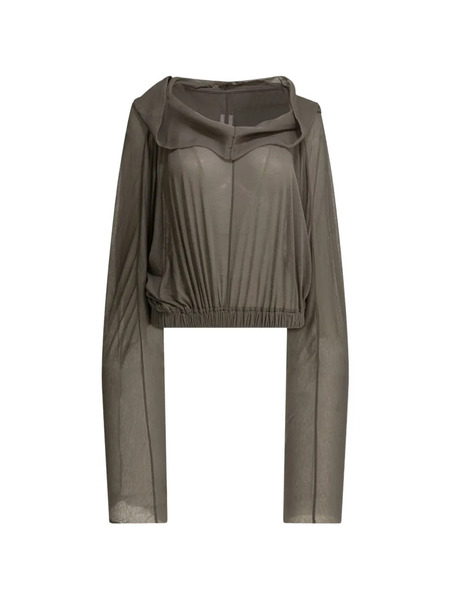  Rick Owens Hooded Long-sleeve Top - Grey 