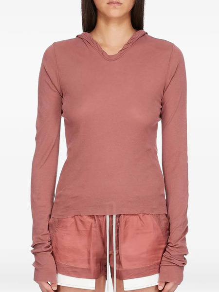  Rick Owens Hooded Long-sleeve Top - Pink 