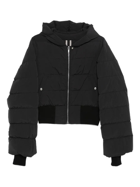  Rick Owens Hooded Quilted Jacket - Black 