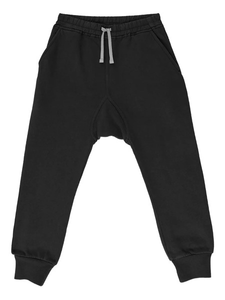  Rick Owens Kids Drawstring Track Pants - Black 