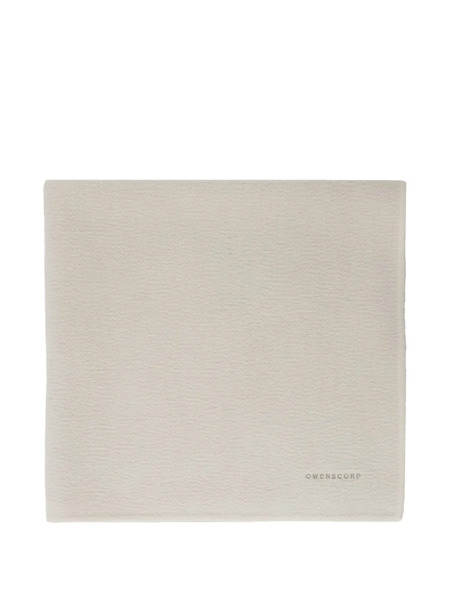  Rick Owens Kids Logo-detail Blanket - Neutrals 