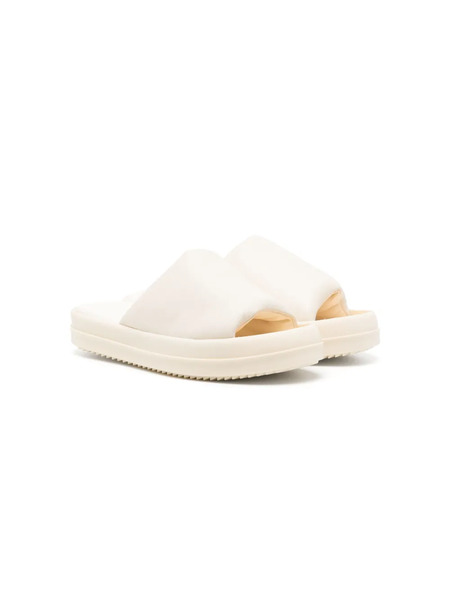  Rick Owens Kids Padded Leather Sandals - Neutrals 