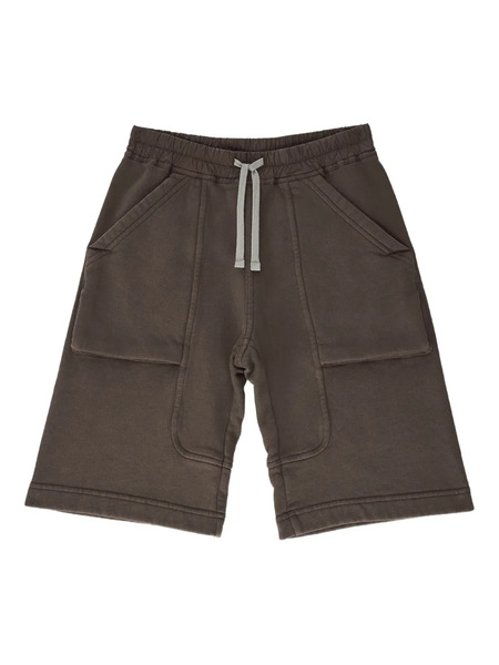  Rick Owens Kids Pocket Drawstring Shorts - Brown 
