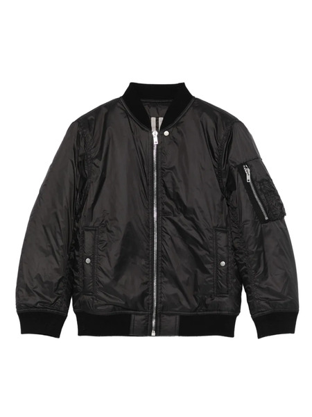  Rick Owens Kids Zip-up Bomber Jacket - Black 