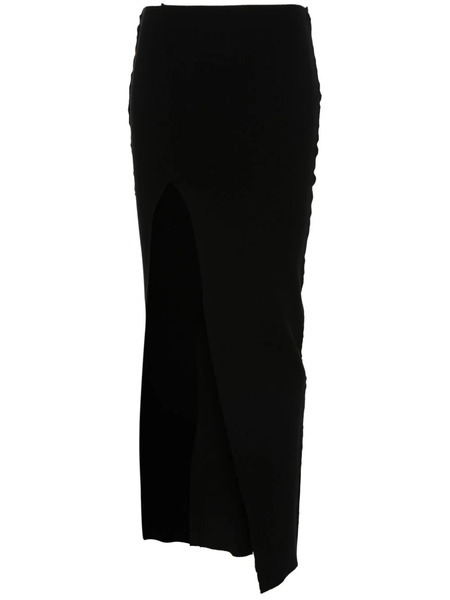  Rick Owens Knitted Midi Skirt - Black 