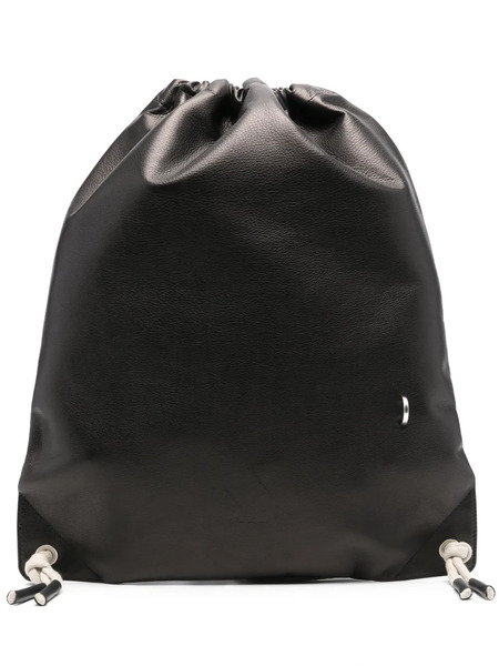  Rick Owens Leather Backpack - Black 
