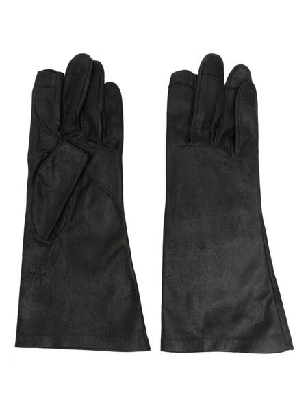  Rick Owens Leather Gloves - Black 