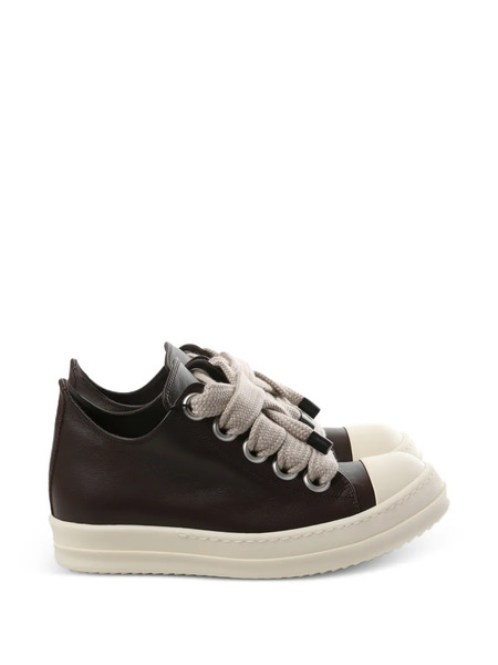  Rick Owens Leather Low-top Sneakers - Brown 