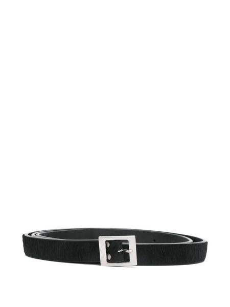  Rick Owens Leather Square-buckle Belt - Black 