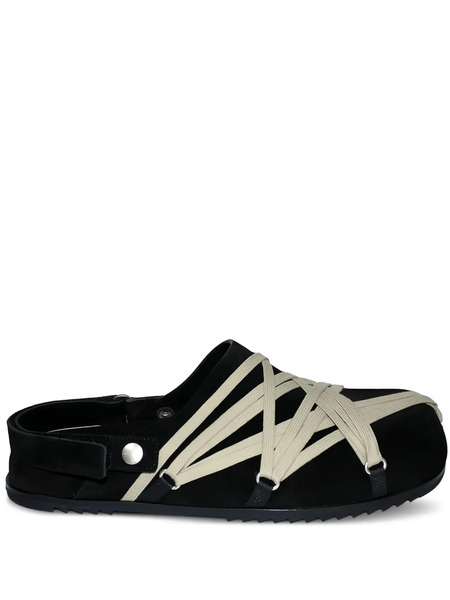  Rick Owens Leather Strap Sandals - Black 