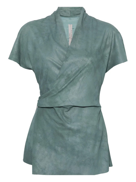  Rick Owens Leather Top - Green 