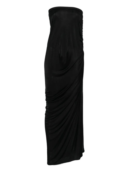  Rick Owens Lilies Draped-design Maxi Skirt - Black 