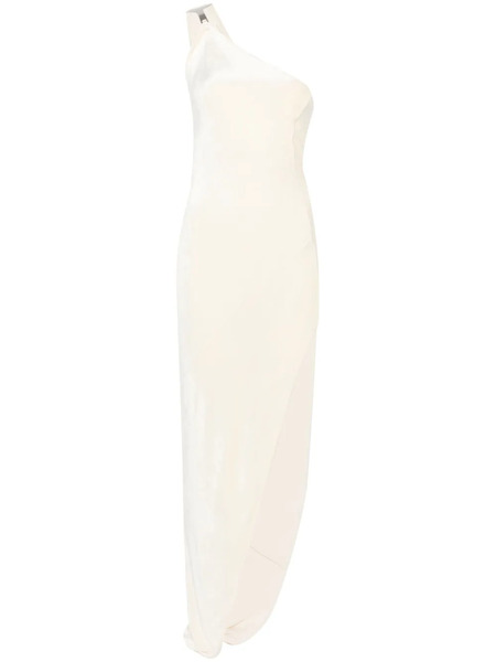  Rick Owens Lilies Velour Maxi Dress - Neutrals 