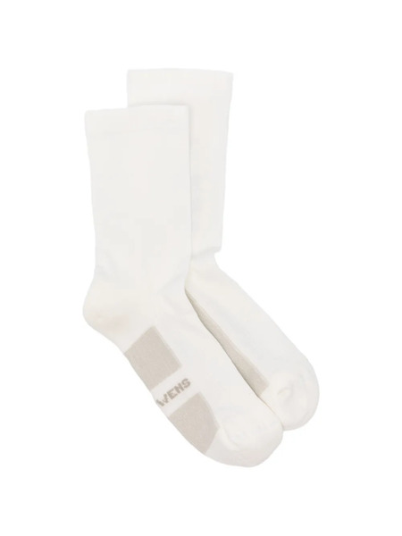  Rick Owens Logo-print Socks - White 