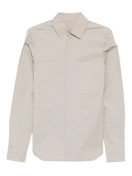 Rick Owens Long-sleeve Pocketed Shirt - Neutrals 