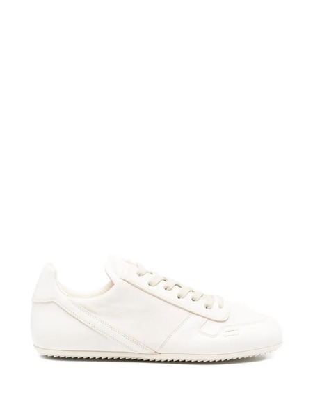  Rick Owens Low Top Leather Sneakers - White 