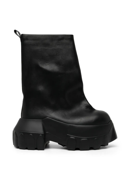  Rick Owens 90mm Mega Tractor Boots - Black 