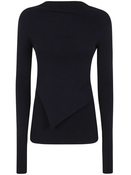  Rick Owens Mock Collar Blouse - Black 