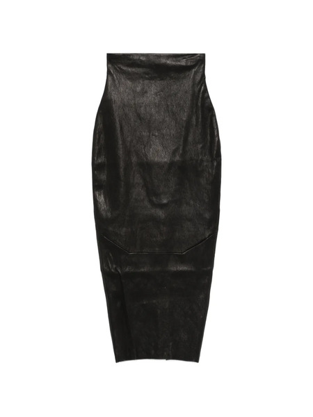  Rick Owens Panelling Midi Skirt - Black 