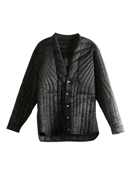  Rick Owens Quilted Panelled Jacket - Black 
