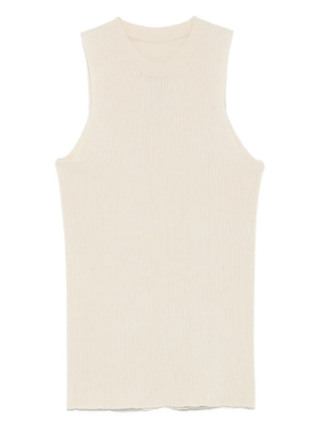  Rick Owens Ribbed Sleeveless Top - Neutrals 