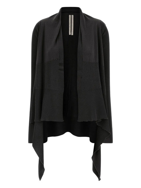  Rick Owens Ribbed Wool Cardigan - Black 