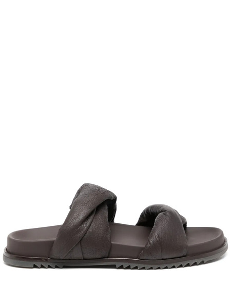  Rick Owens Round Toe Sandals - Brown 
