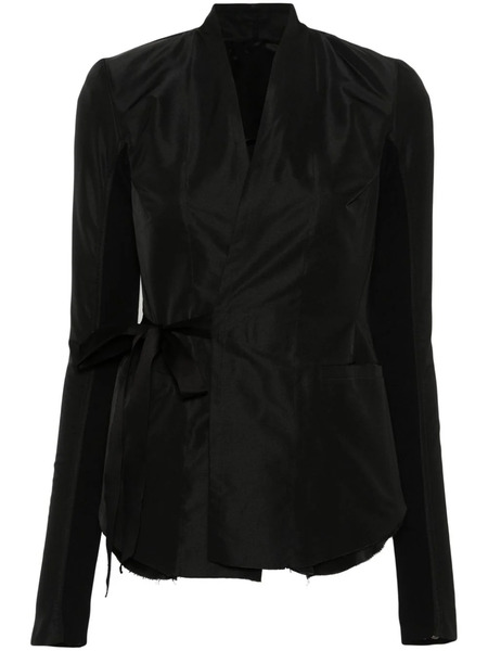  Rick Owens Self-tie Layered Blazer - Black 