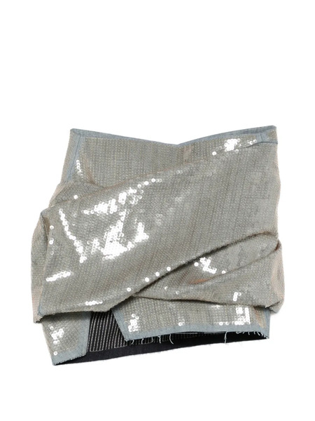  Rick Owens Sequin-embellishment Mini Skirt - Blue 