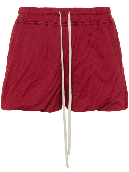  Rick Owens Side-slits Jersey Shorts - Red 